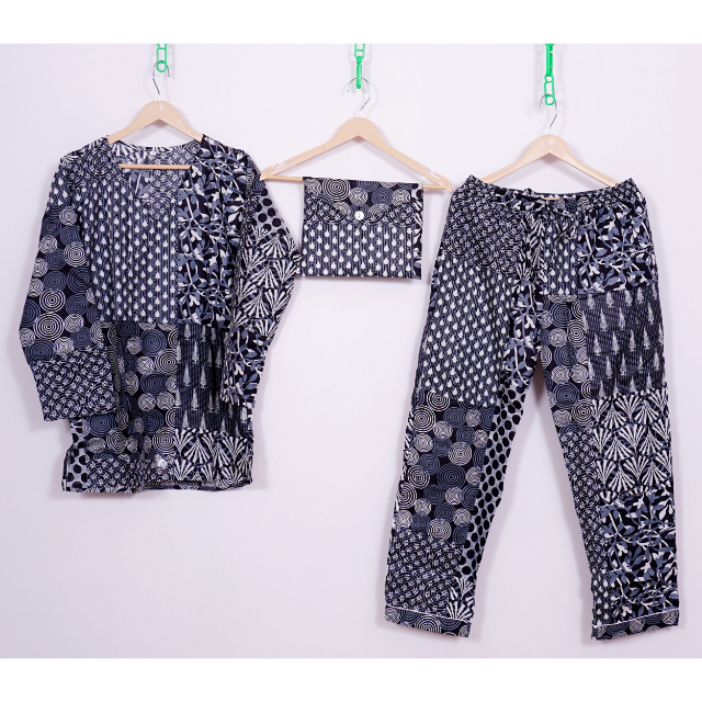 V Neck PJ Set