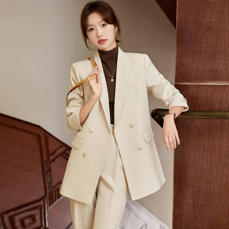 New Women's Fashion Jacket Tops Lapel Luxury Button Suit blazer Plus Size Women's Elegant Suit Jacket