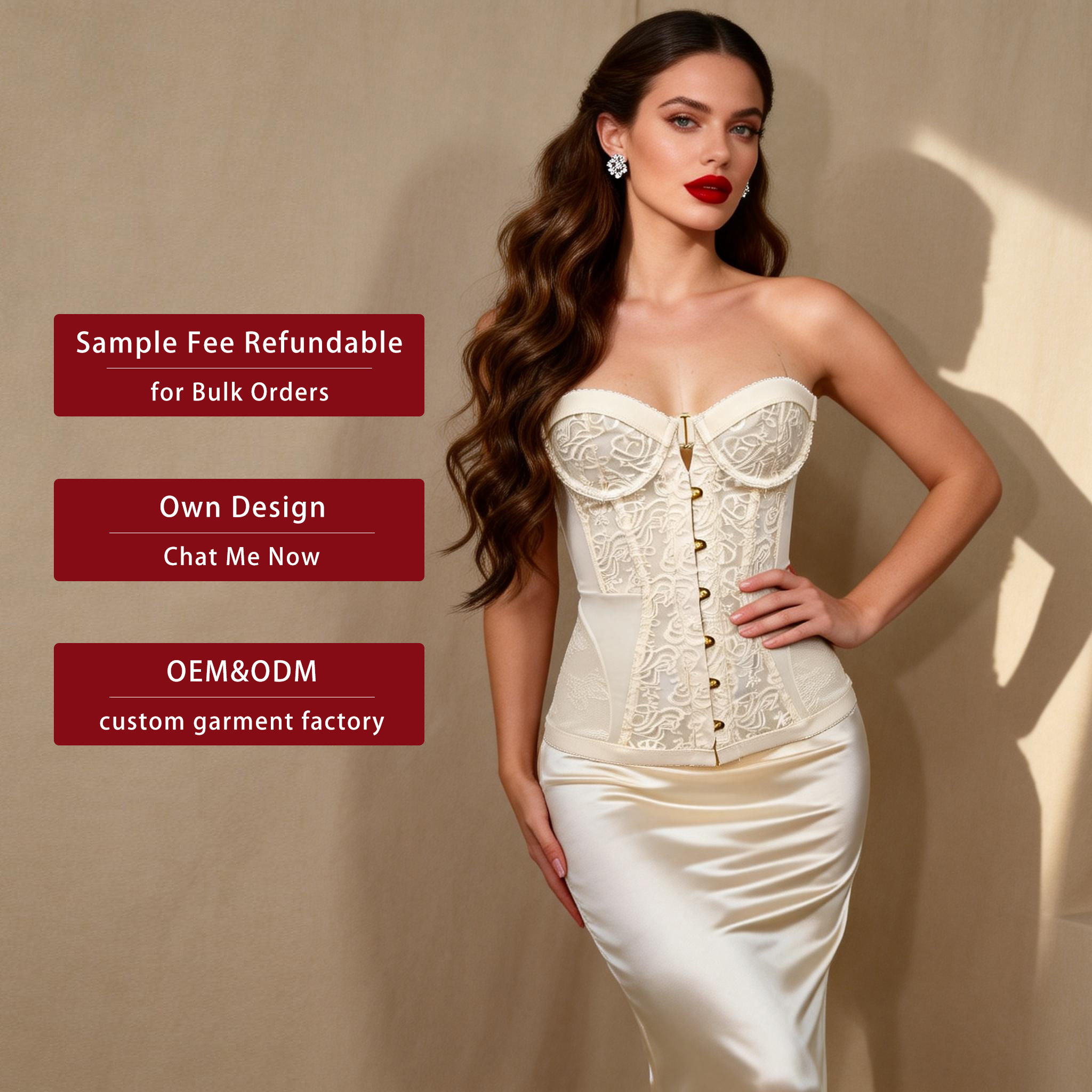 OEM ODM Custom Strapless Corset Top Big Sequin Mini Skirt 2 Piece Set Women Back Lace up Party Outfit Private Label 50PCS MOQ