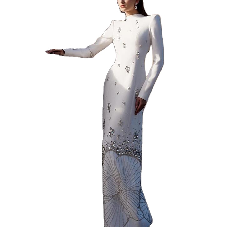 2025 Heavy Embellished Beading Gown