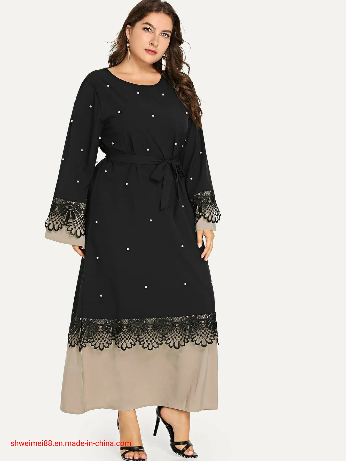 Wholesale Arabic Women Dresses Muslim Clothing Wear Ladies Dress Kaftan Dresses Plus Size Malay Clothing