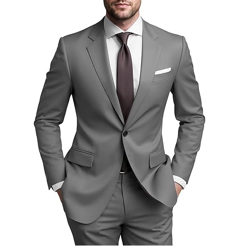 Breathable Classic Mens Suits Slim Fit 3 Piece Blazer and Pants Men Suit Tuxedo Set for Wedding & Party Dress Luxury Men Suits