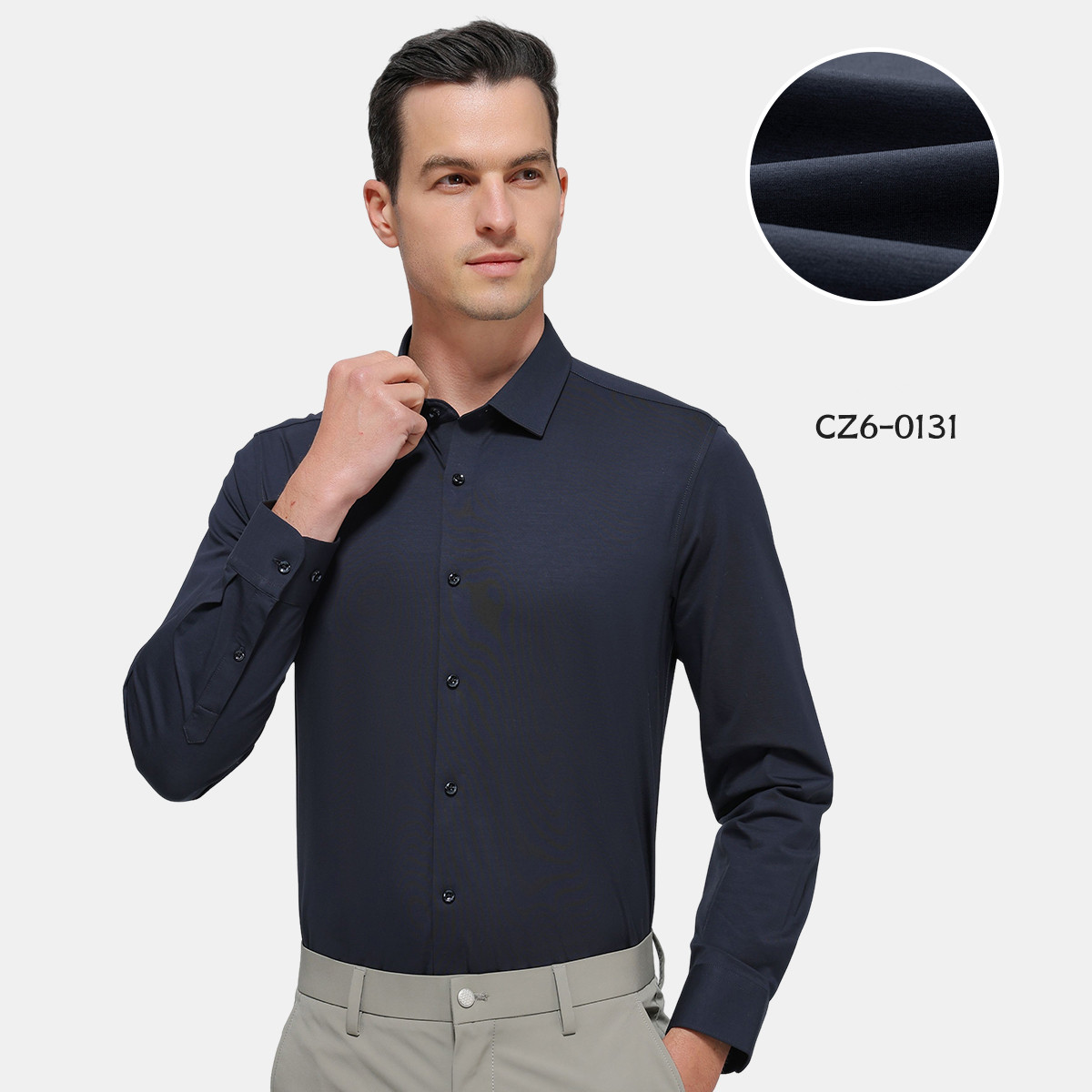 OEM ODM Black Grey Gray Minimalist Waterproof Lightweight Business Suits New Product Explosion With Reply Quickly Man Shirt