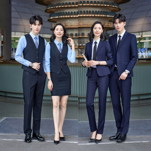Wholesale Ladies Three Pcs Office Uniform Suit Set Insurance Bank Hotel Work Clothes Formal Attire Business Women's Formal Suit