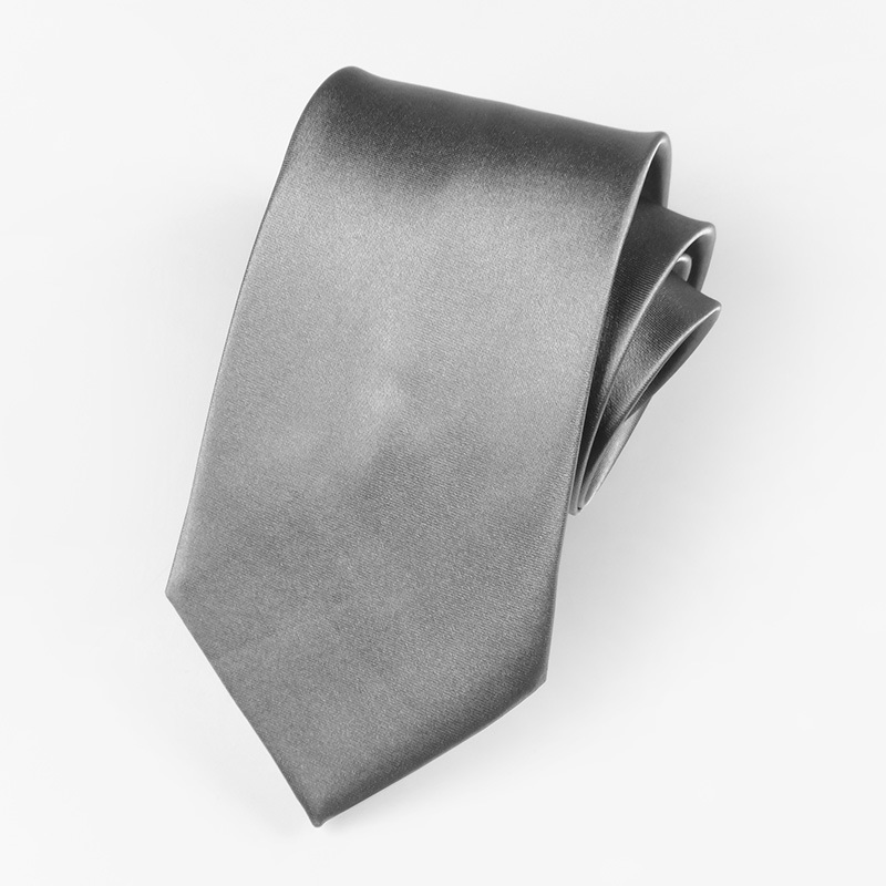 Elegant Custom Logo Black Tie 8cm Wide for Business and Formal Wear