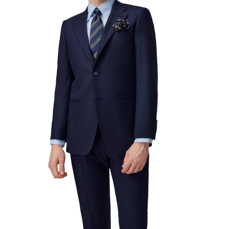 Hot Fashion Blazer Men's Suits 3 Pcs Two-piece Set Slim Fit Wedding Peaked Lapel Wedding Prom Terno Masculino Formal Men's Suit