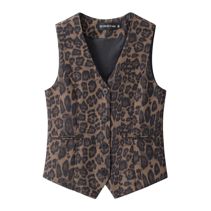 Womens Suit Vest Petite Waistcoat Spring/Summer New Slim-Fit Elegant Outerwear Layering Piece Short-Style Gilet
