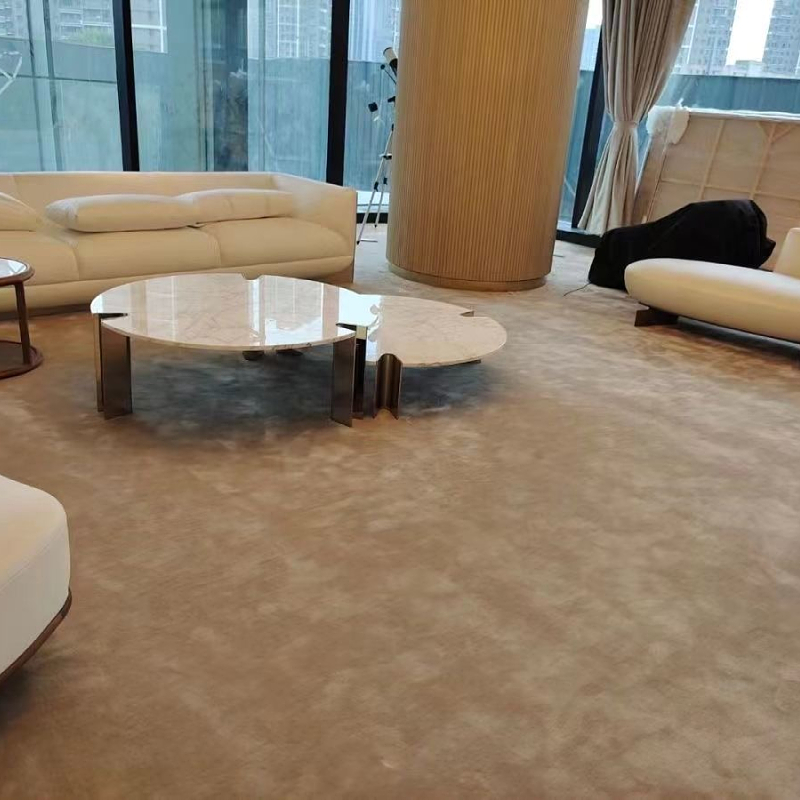 Luxurious Hotel Rooms With High Pile Thickened Carpets Soundproofing Fire-resistant Living Rooms With Simple Carpets Wall Rug