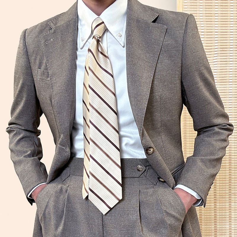 High Quality Wedding Suits for Men Single Breasted Business Suit Flat Lapel Men's Office Suits
