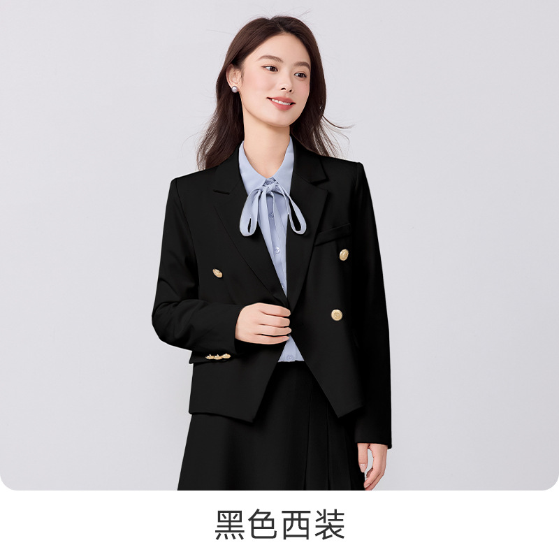 2025 New Light Gray Breathable Professional Suit College Students Cotton-Polyester Outfit Interviews Office Commuting Workwear