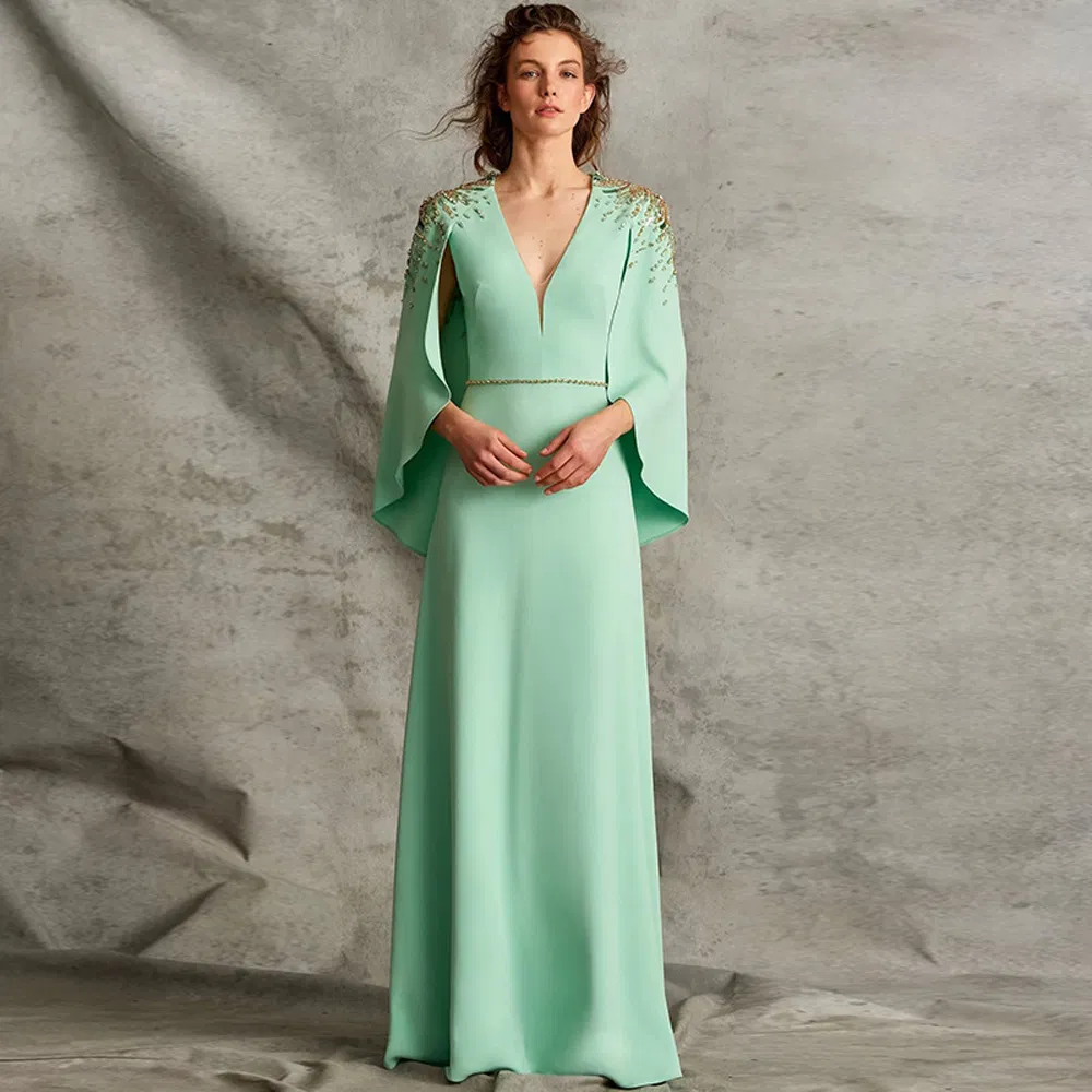 Glamorous Mother Bride Gown 2025 Floor Length Wedding Reception Luxurious Guest Dress