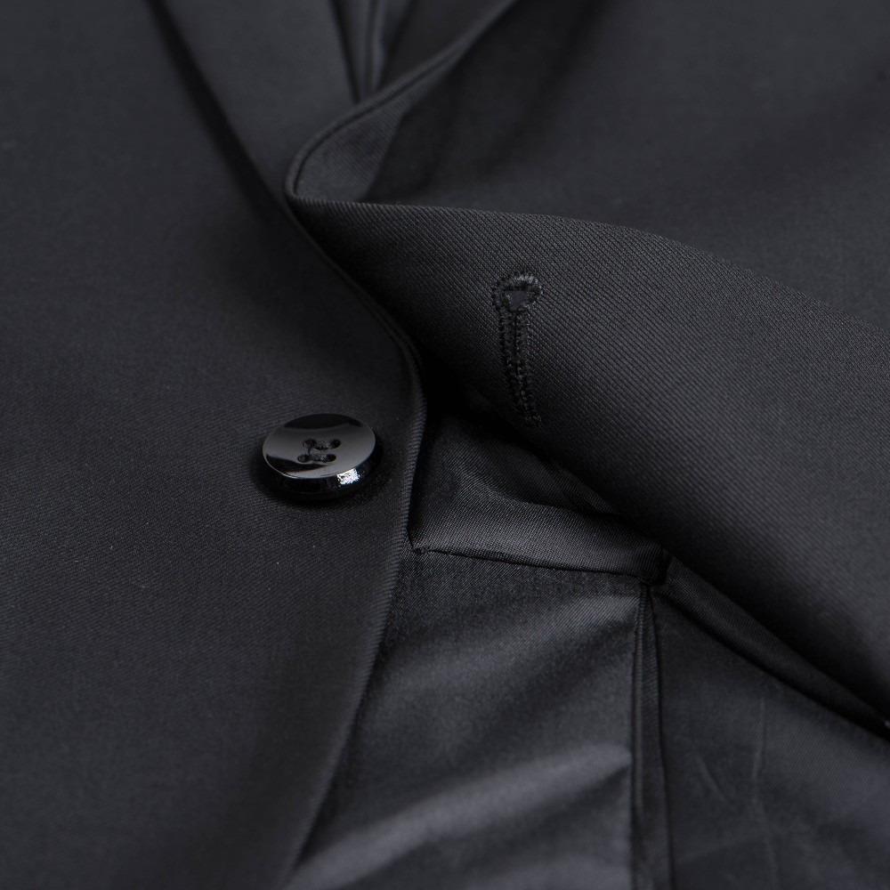 Men's Formal Business Suit 2-Piece Set with Zipper Fly Pant Closure Breathable-Factory Wholesale