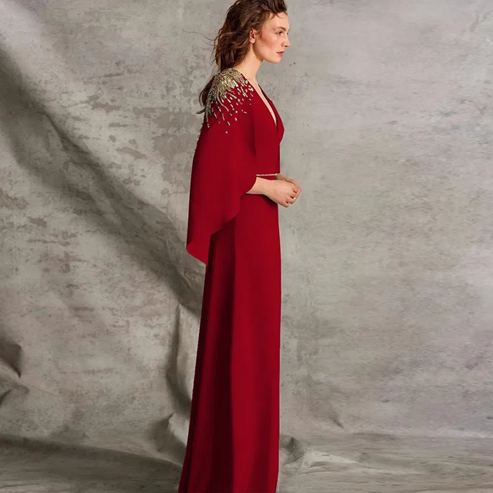 Glamorous Mother Bride Gown 2025 Floor Length Wedding Reception Luxurious Guest Dress