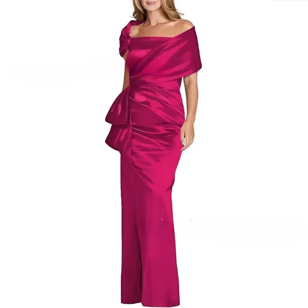 Sophisticated Flowy Fashion Gown Floor Length Wedding Guest Reception Luxury Wear