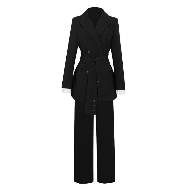 New Women Suits blazer Pants Suit Special Fashionable Design Office Lady Pant Suits Two Piece Set
