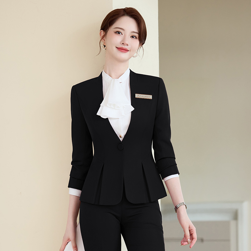 OEM High Quality Multi-Color Women's 2-Piece Business Set for Office Formal Work Skirt Uniform Design Summer Style