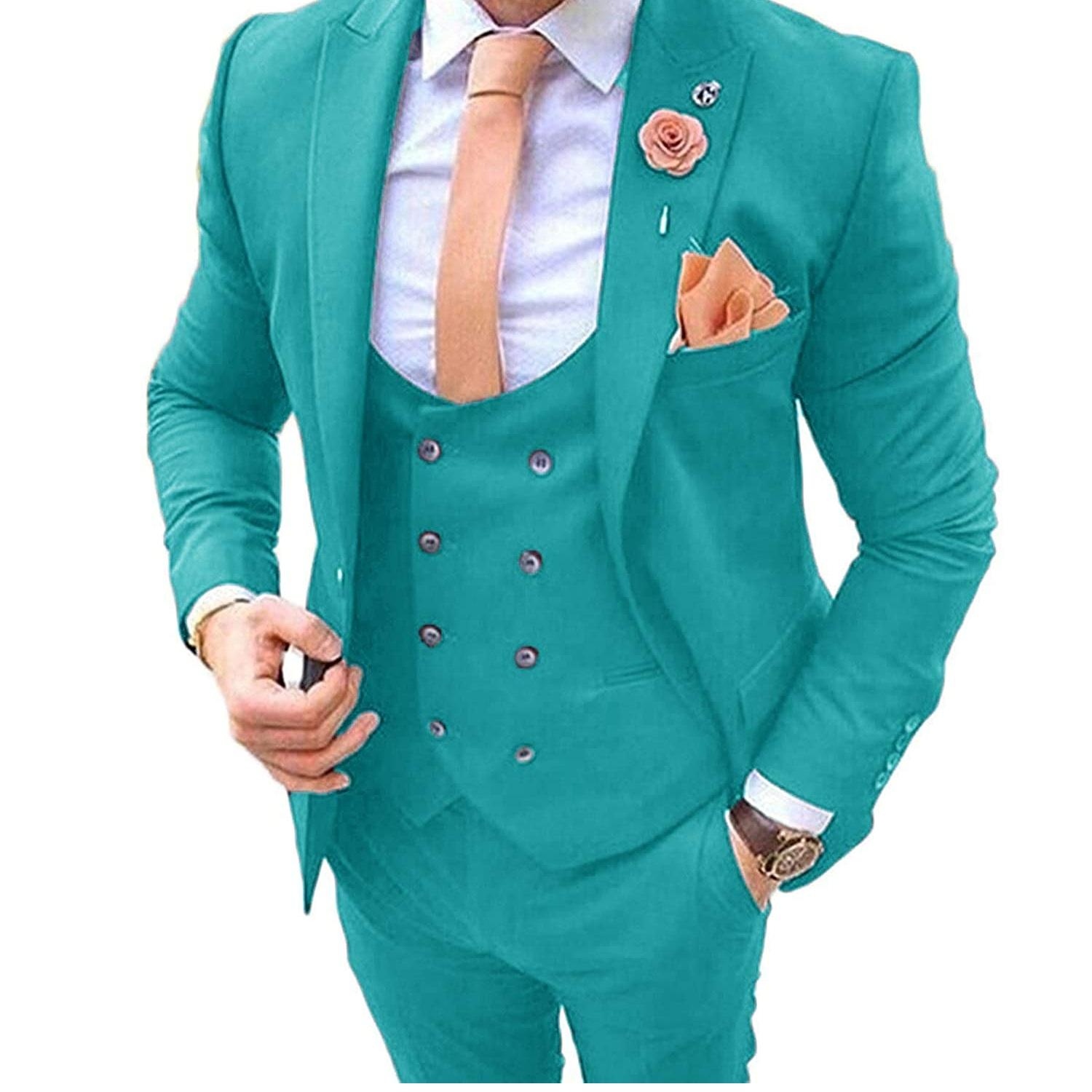 Luxury Gentle Crafted Three Piece Formal Suit for Man Designed For Groom Ceremonies Business Functions And Evening Parties