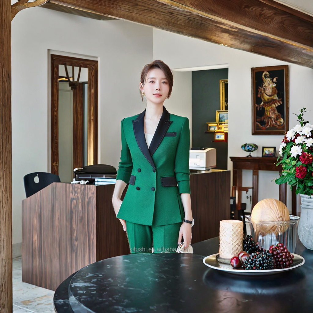Women's Professional Formal Office Wear Suit Set Long Sleeved Two-Piece for Interviews Sales Work Available S-4XL Ladies' Formal