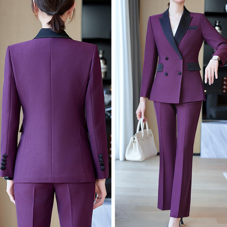 Customized Women's High Quality Formal Business Suit Casual Suit+trousers Women's Office Two-piece Set