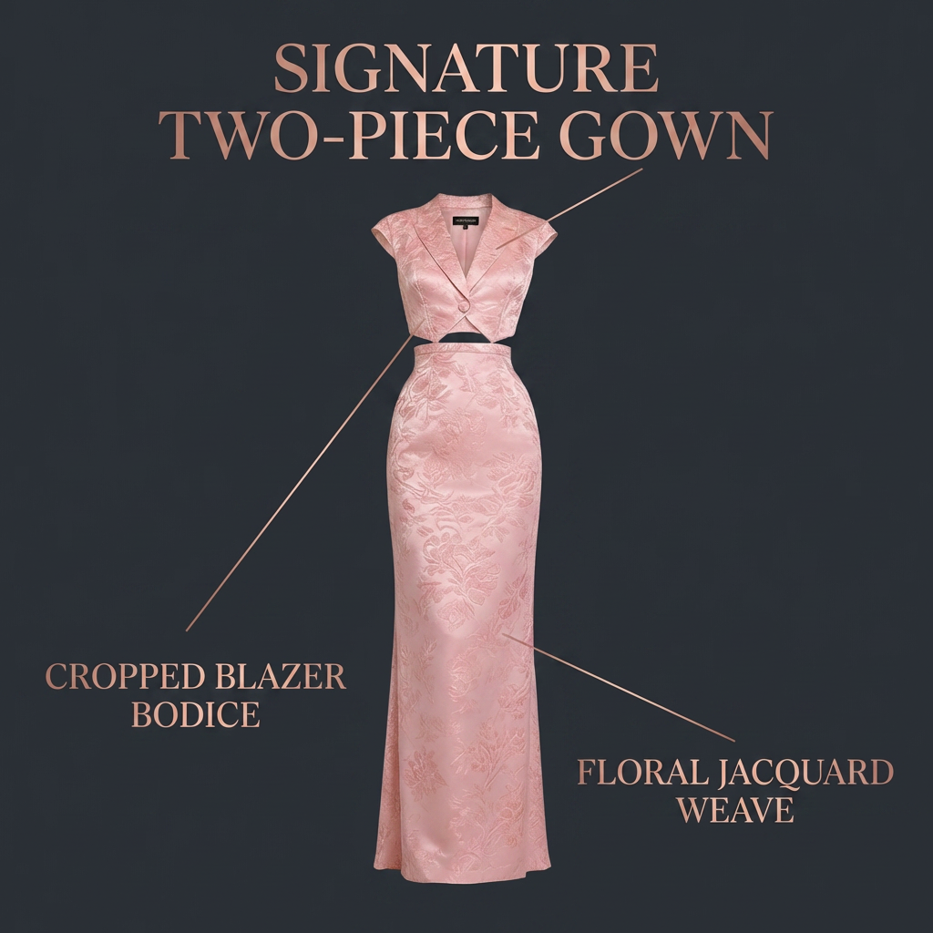 Premium Heavy Craft Beaded Evening Gown Size Chart 3