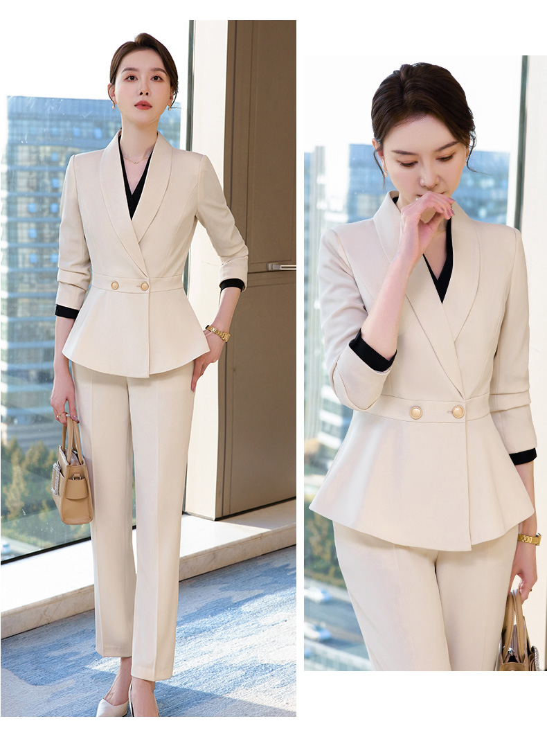 Classic button business blazer display