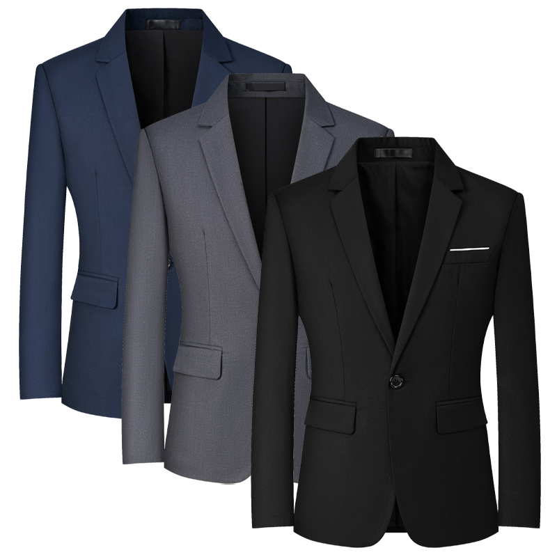New Business Classic Men Casual Formal Clothing Solid Color Customization Wedding Slim Fit Formal Suit Jacket Men's Suits Blazer