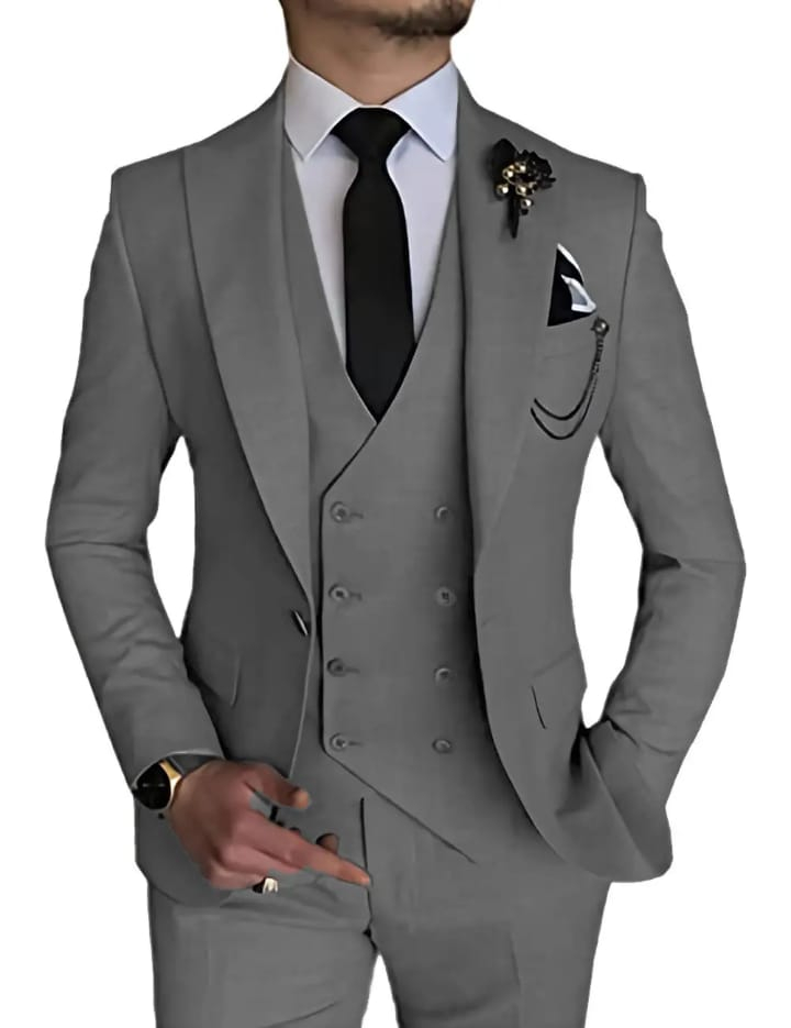 Men's Customized Color Plus Size Tuxedo Wedding Suit Latest Design Made in Pakistan