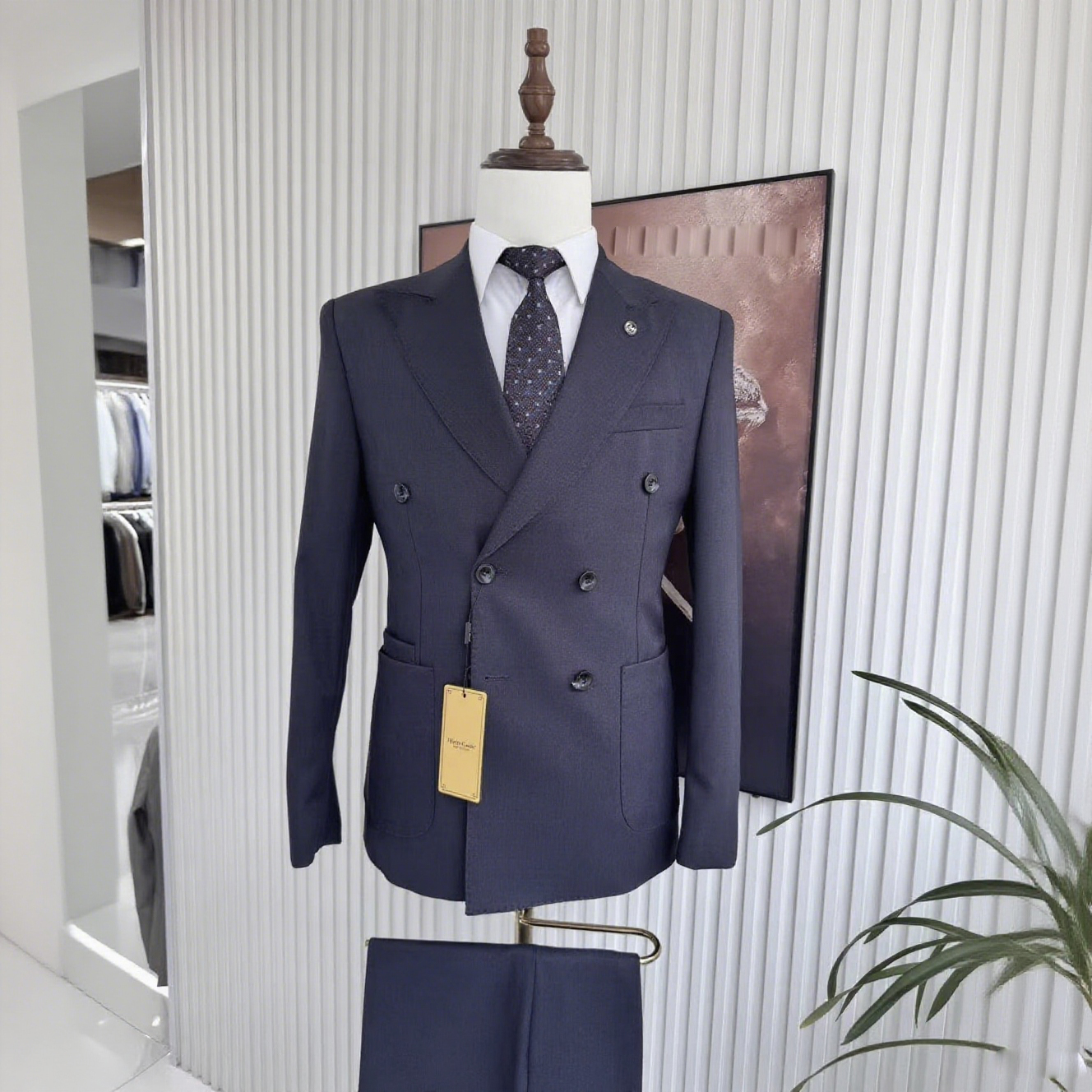 Men's Fashionable Single Breasted Slim Fit Tuxedo Blazer 2-Piece Set for Wedding Parties Special Occasions Including Plus Sizes