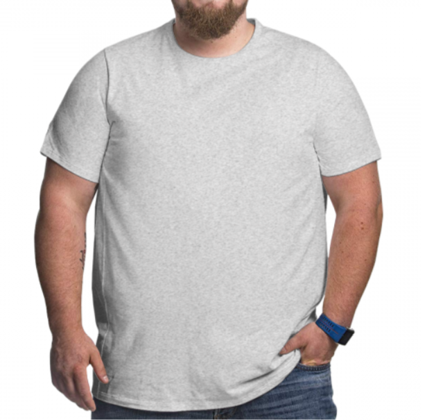 OEM ODM Custom Logo Plus Size Wholesale Blank Men's 100% Cotton Silk Screen Printed Solid Formal O-Neck Short Sleeve XL-6XL