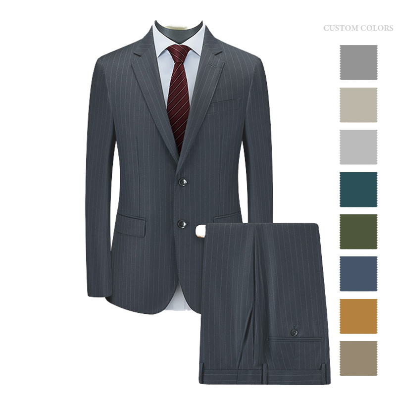 High Quality Single Breasted Wedding Tuxedo Formal Jacket Pants Set Premium Men's Luxury Suits Blazer for Groom