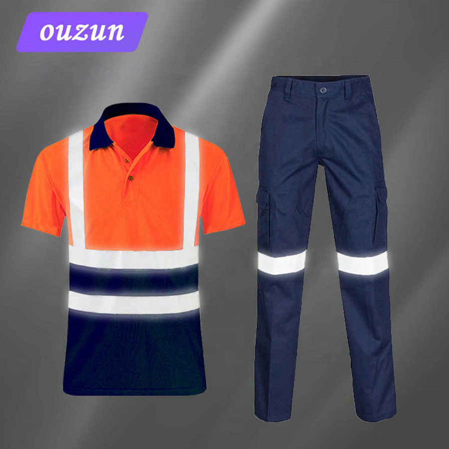 Good Stain Resistance Reflective Custom Workwear for Subway Construction