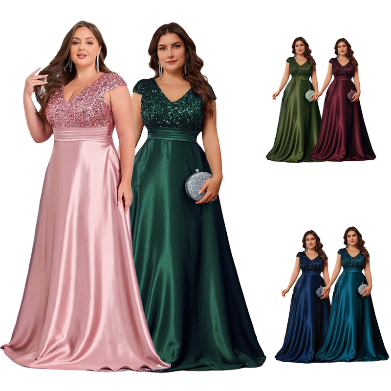 TPY0 Latest Design V-Neck Wedding Dresses for Casual A-Line Formal Gowns Front Summer Evening Bridesmaid Plus Size Women Dress