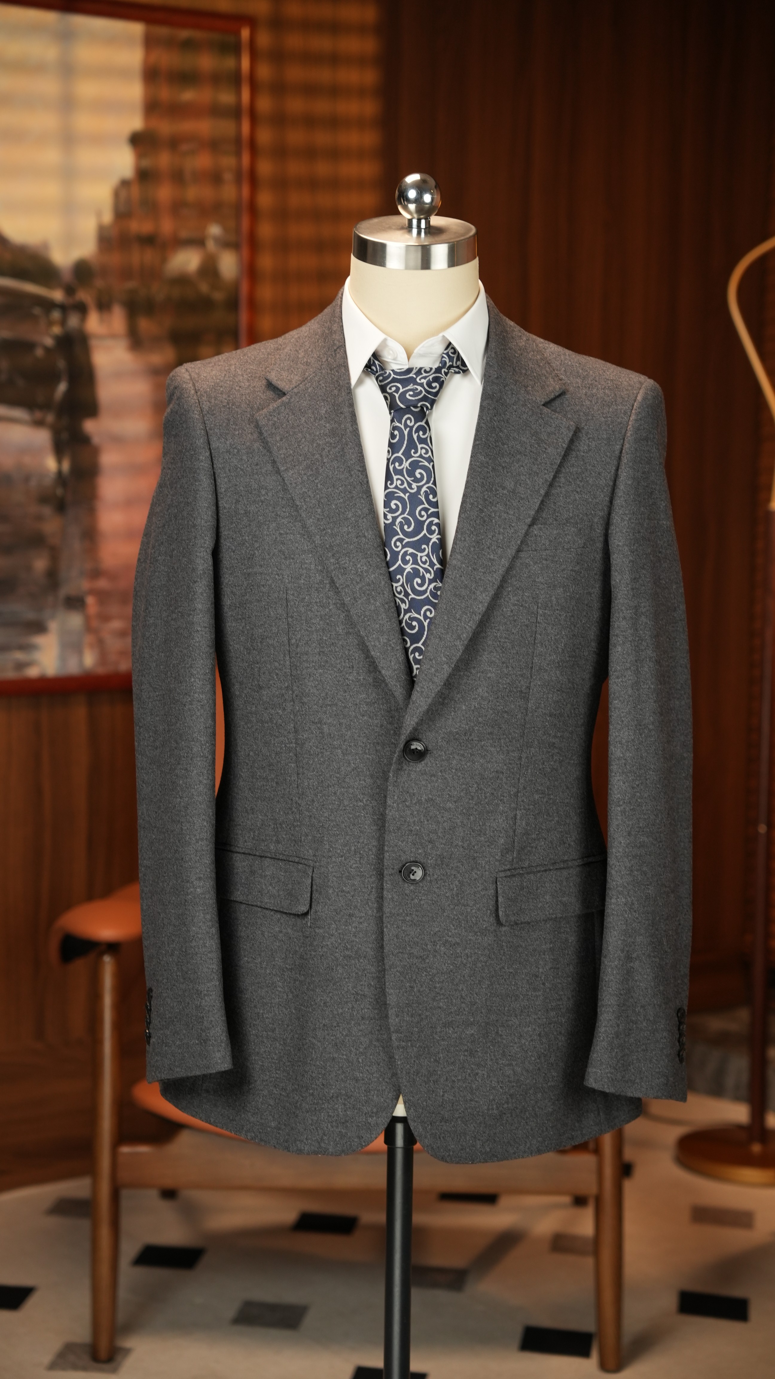 Men's Suit Jacket Close-up