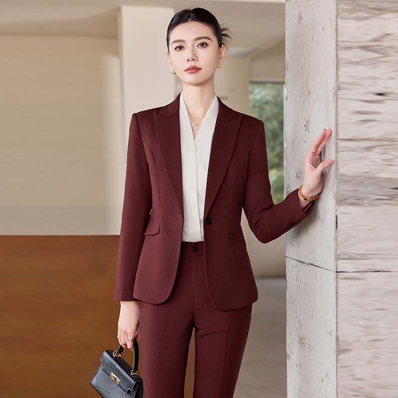 Business Suits Office Women's Work Clothes Women's Formal Jacket and Pants Two-piece Suit