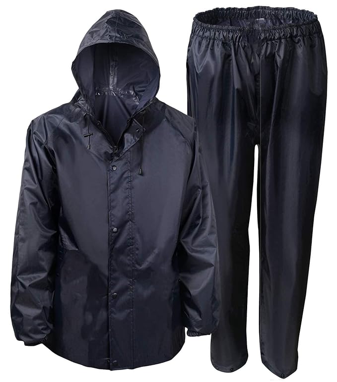 Hot Sale Motorcycle Rain Suit Coat Pants For Men Waterproof Oxford Reflective Hiking Work Motorbike Raincoat