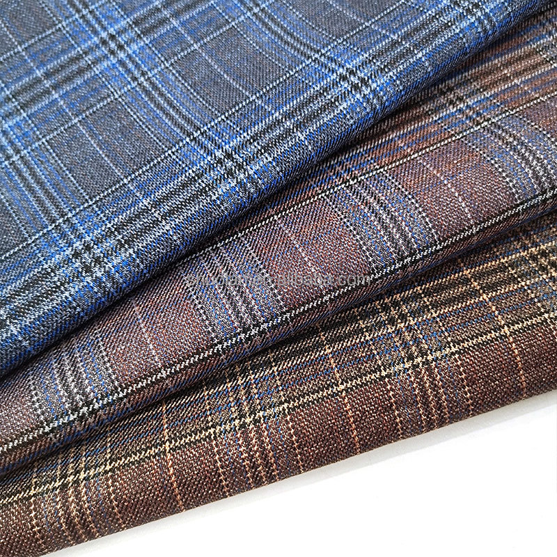 Hot Selling MEDIUM WEIGHT Custom Business Man TR Suit FABRIC For High-End Office Wear STYLE