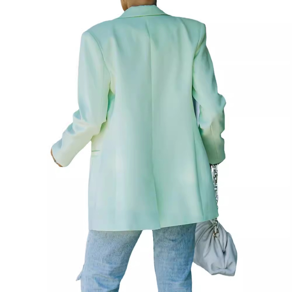 Spot 2025 European American Women's Foreign Trade New Autumn Winter Long Sleeve Small Suit Temperament Professional Regular 123