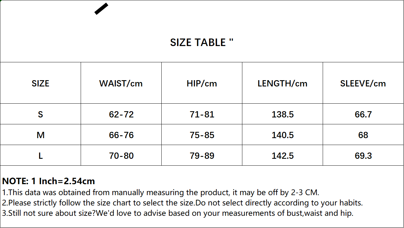 Size Chart 1