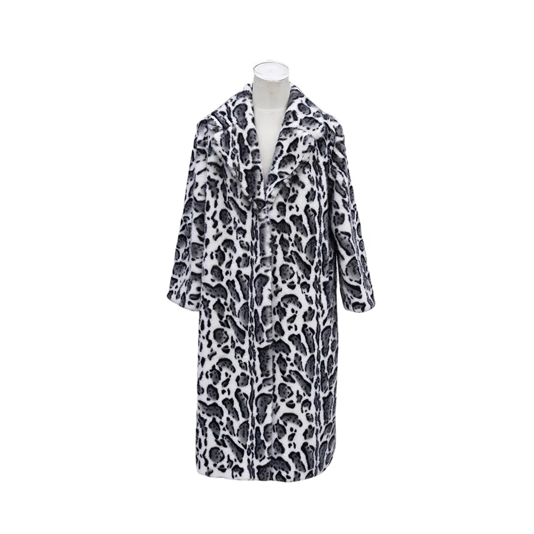 Water-repellent faux fox coat
