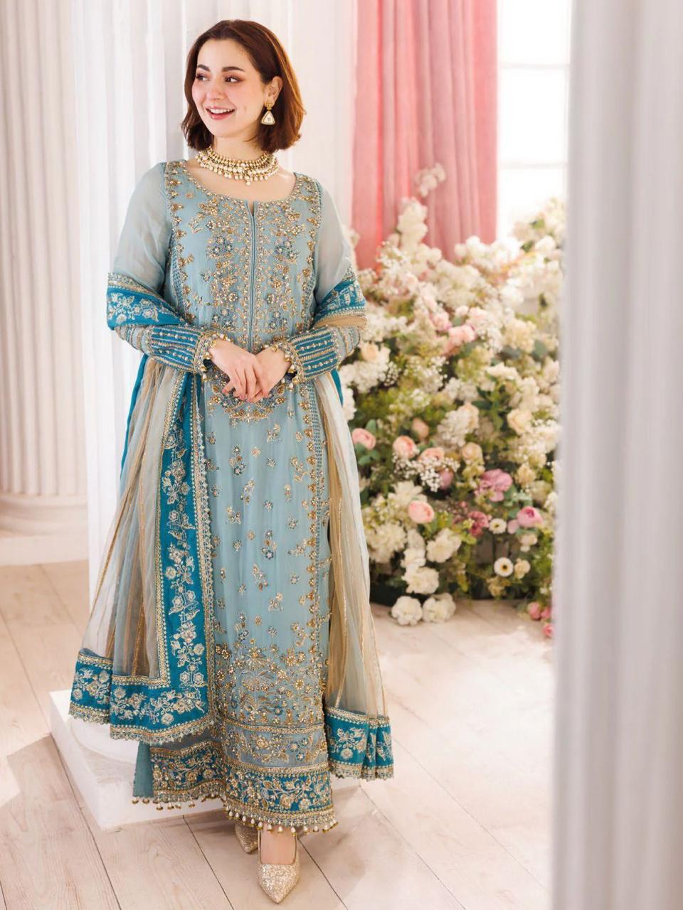 Luxury Chiffon Collection 3 Piece Suit &ndash; Unstitched / Stitched Designer Formal Wear for Women