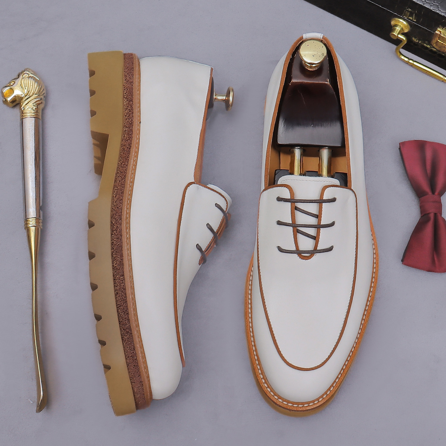 High Quality Plus Size Leather Upper Cowhide Soft Sole Comfortable Business Formal Wedding Shoes