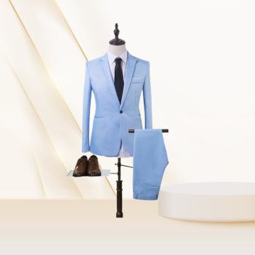 Quality Men's Business Suits Plus Size 2-Piece Formal Suit Set with Pant