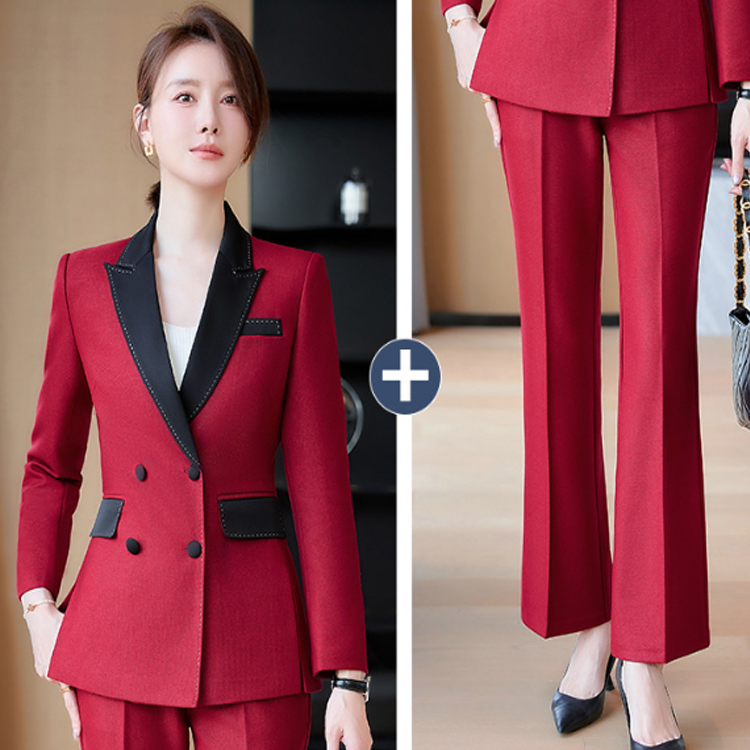 Customized Women's High Quality Formal Business Suit Casual Suit+trousers Women's Office Two-piece Set