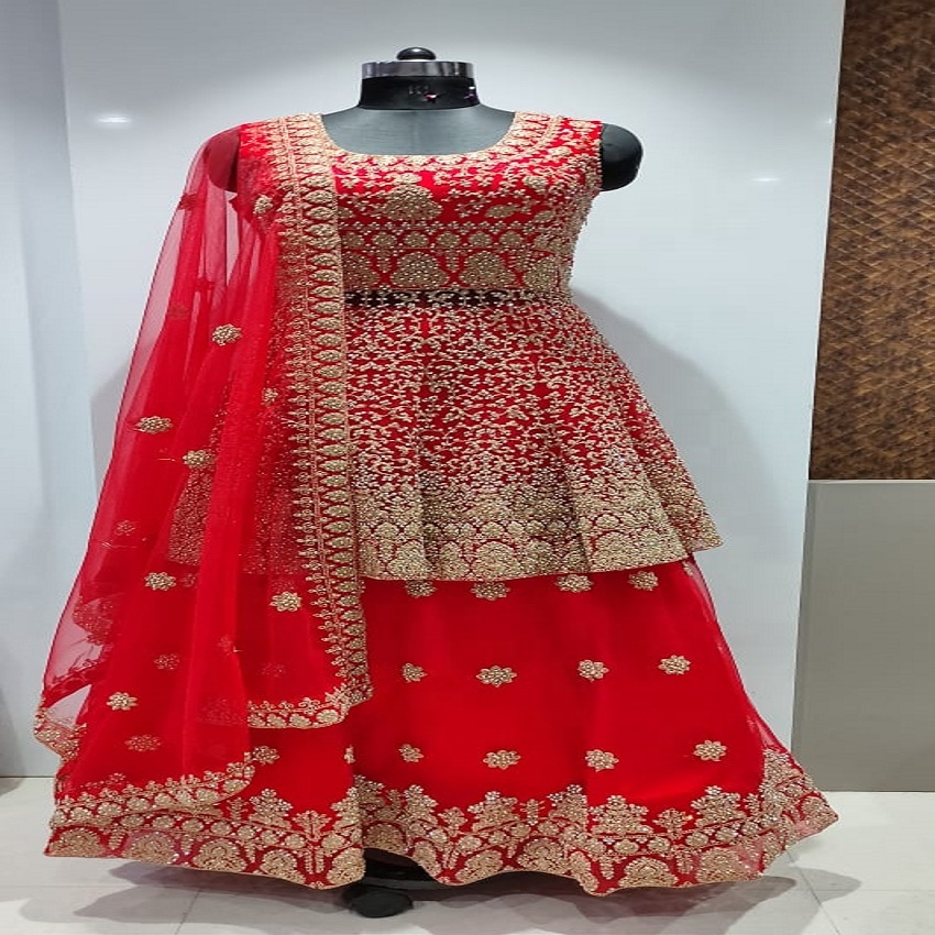 Indian Floral Wedding Dress Collection for Women With Heavy Embroidered Work Flower Work Partywear Heavy Net Salwar Kameez