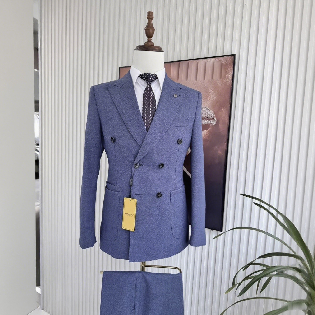 Men's Fashionable Single Breasted Slim Fit Tuxedo Blazer 2-Piece Set for Wedding Parties Special Occasions Including Plus Sizes