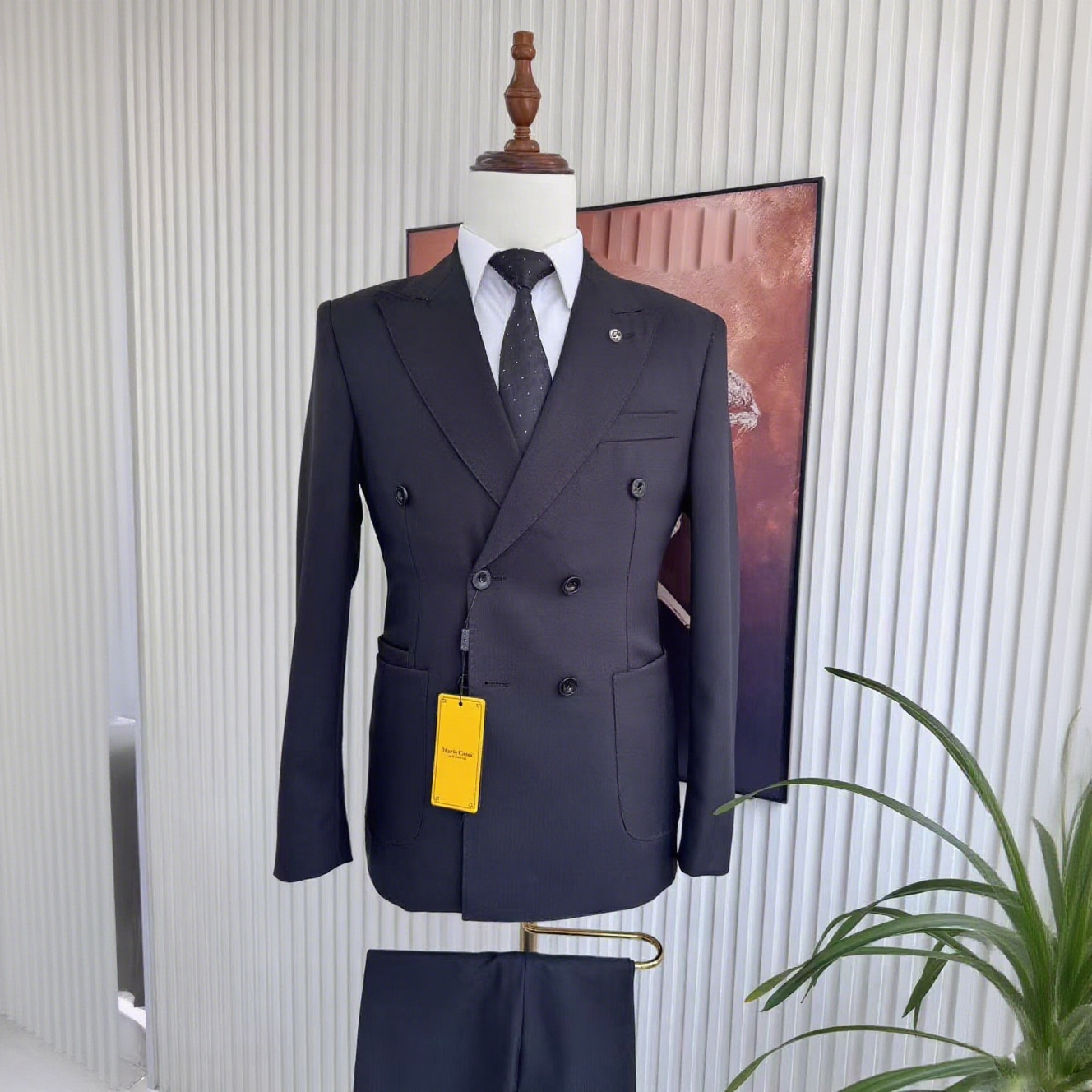 Men's Fashionable Single Breasted Slim Fit Tuxedo Blazer 2-Piece Set for Wedding Parties Special Occasions Including Plus Sizes
