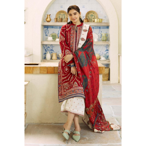 SUPER QUALITY HEAVY LAWN LILEN WINTER SUMMER SUITS EMBROIDERY and STONE WORK PAKISTANI TRADITIONAL DRESSES by AA IMPEX