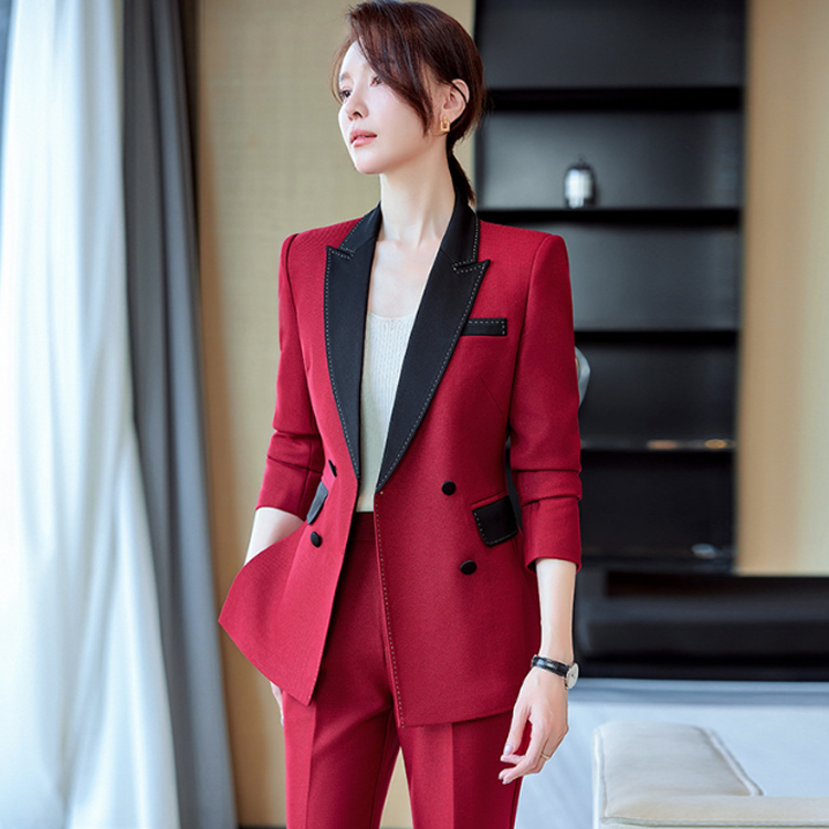 Customized Women's High Quality Formal Business Suit Casual Suit+trousers Women's Office Two-piece Set