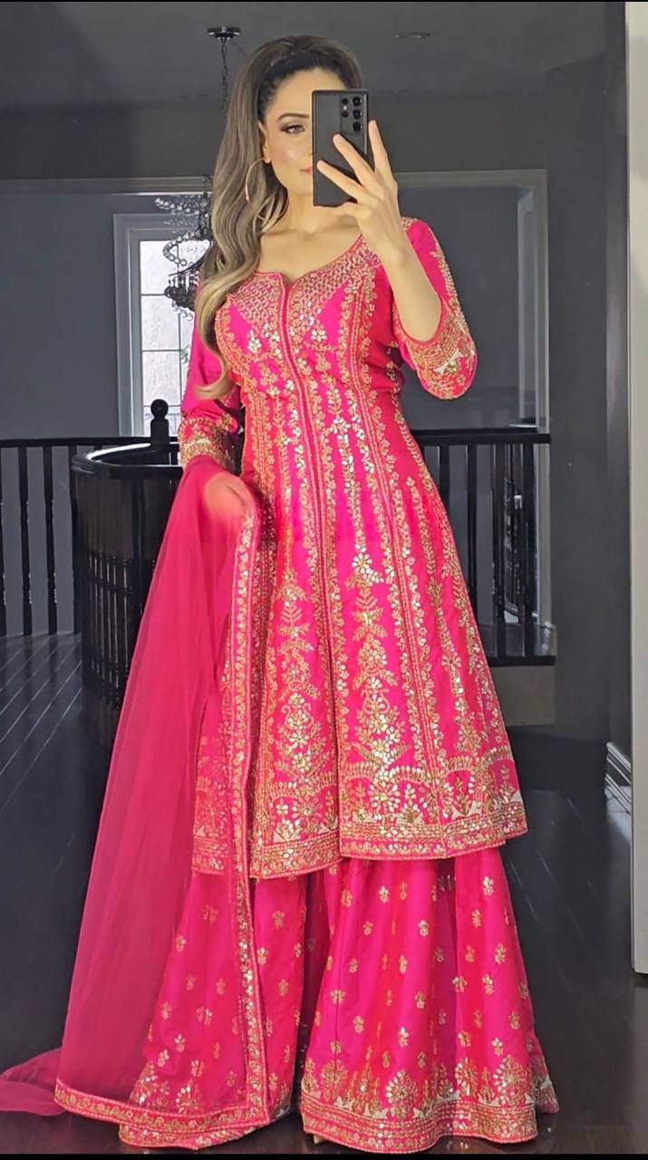 Modest Solid Muslim Stylish Abaya Dress for Women with Embroidered Open Beaded Satin Dubai Turkish Kaftan for Islamic Party