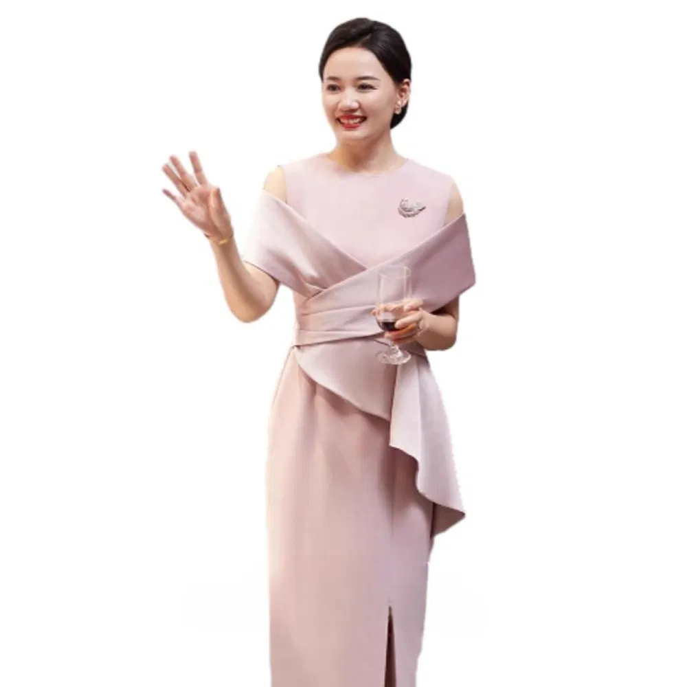 Modern Stylish Mob Attire 2025 Wedding Banquet MIDI Dress Elegant Special Occasion